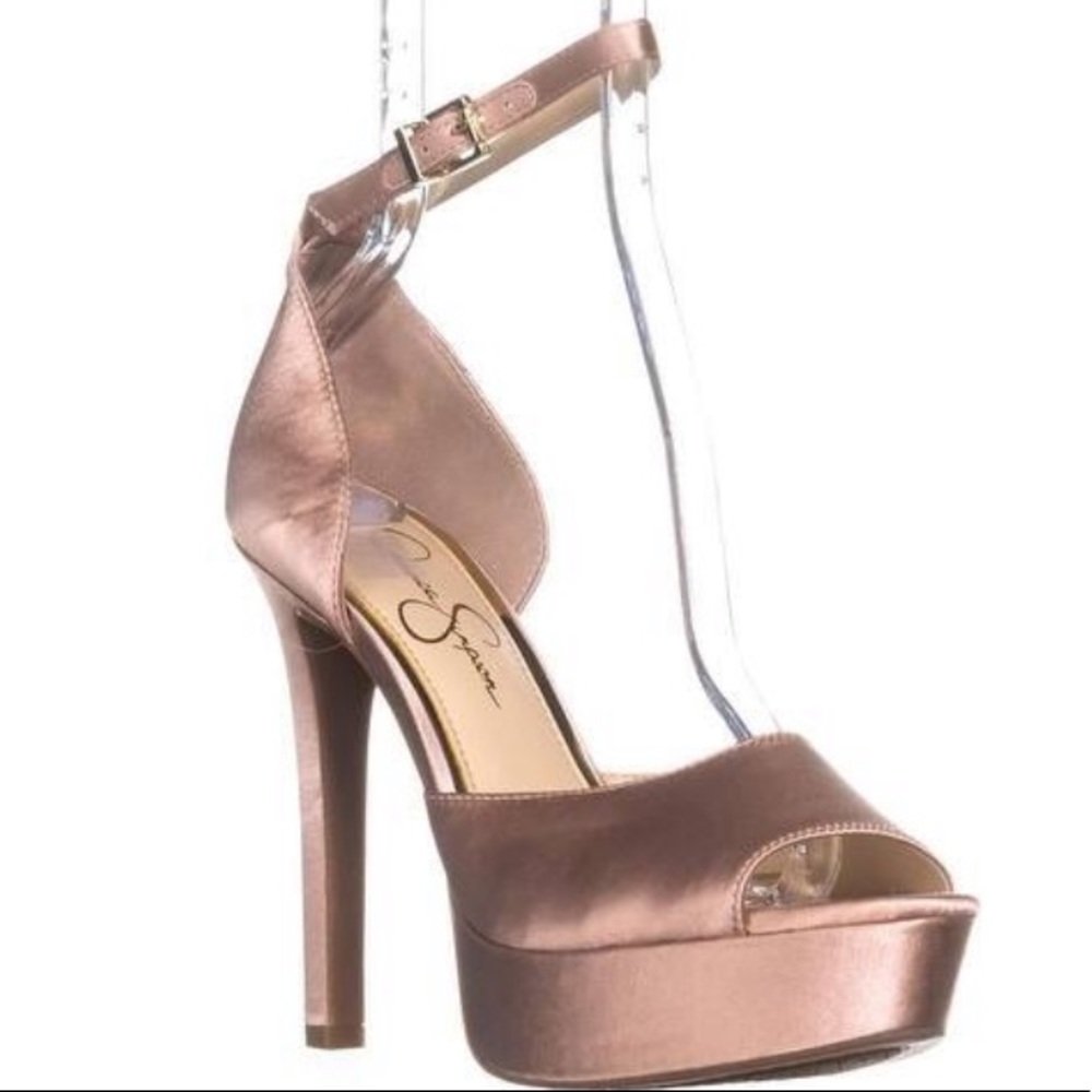 Satin JS Beeya Platform Sandal